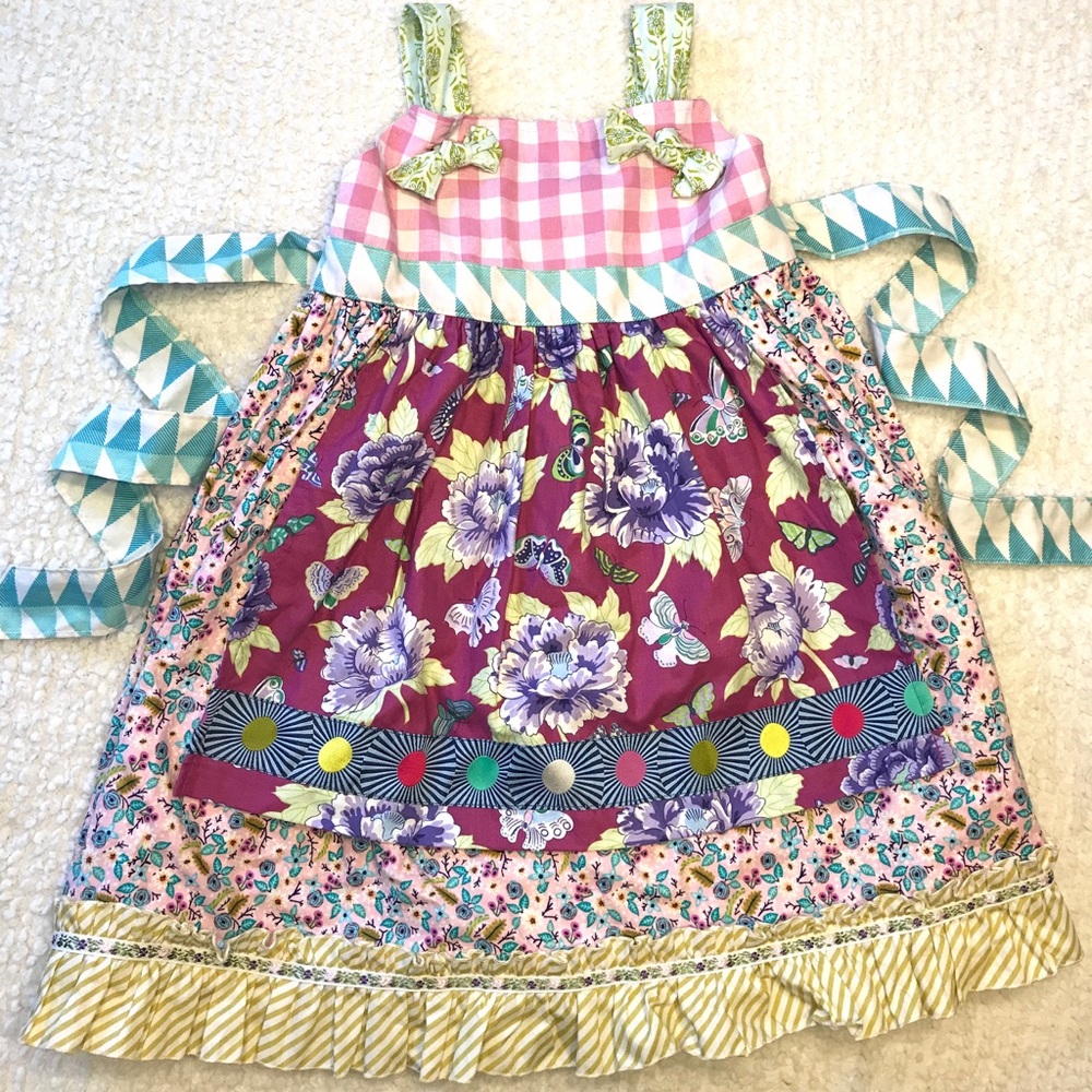 Matilda Jane Platinum Smart Knot Dress Size 8